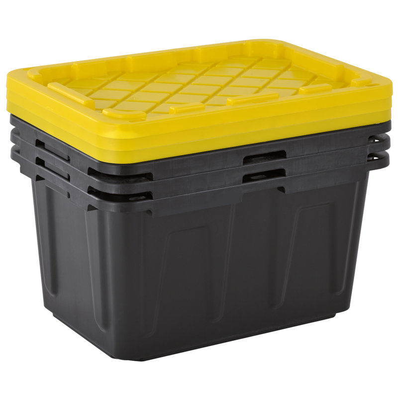 Juggernaut Storage 6 Pack Heavyduty Plastic Storage Boxes With Lids